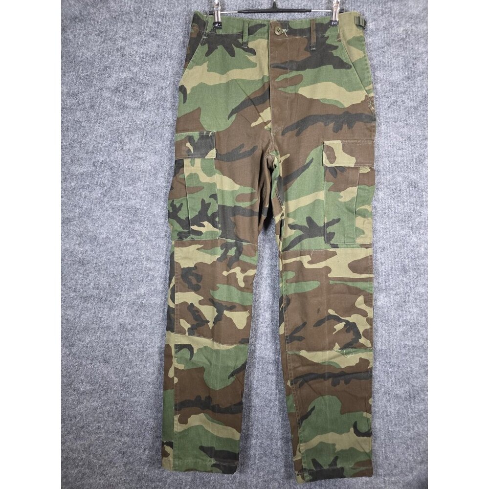 Vintage Propper BDU Pants Mens ST Woodland Camo Combat Cargo Military 90s - Picture 1 of 16